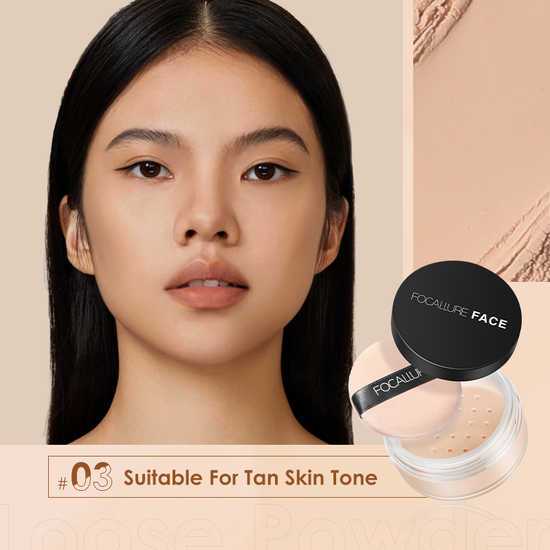FOCALLURE Phấn Phủ Dạng Bột Kiềm Dầu Che Phủ Toàn Diện 7g