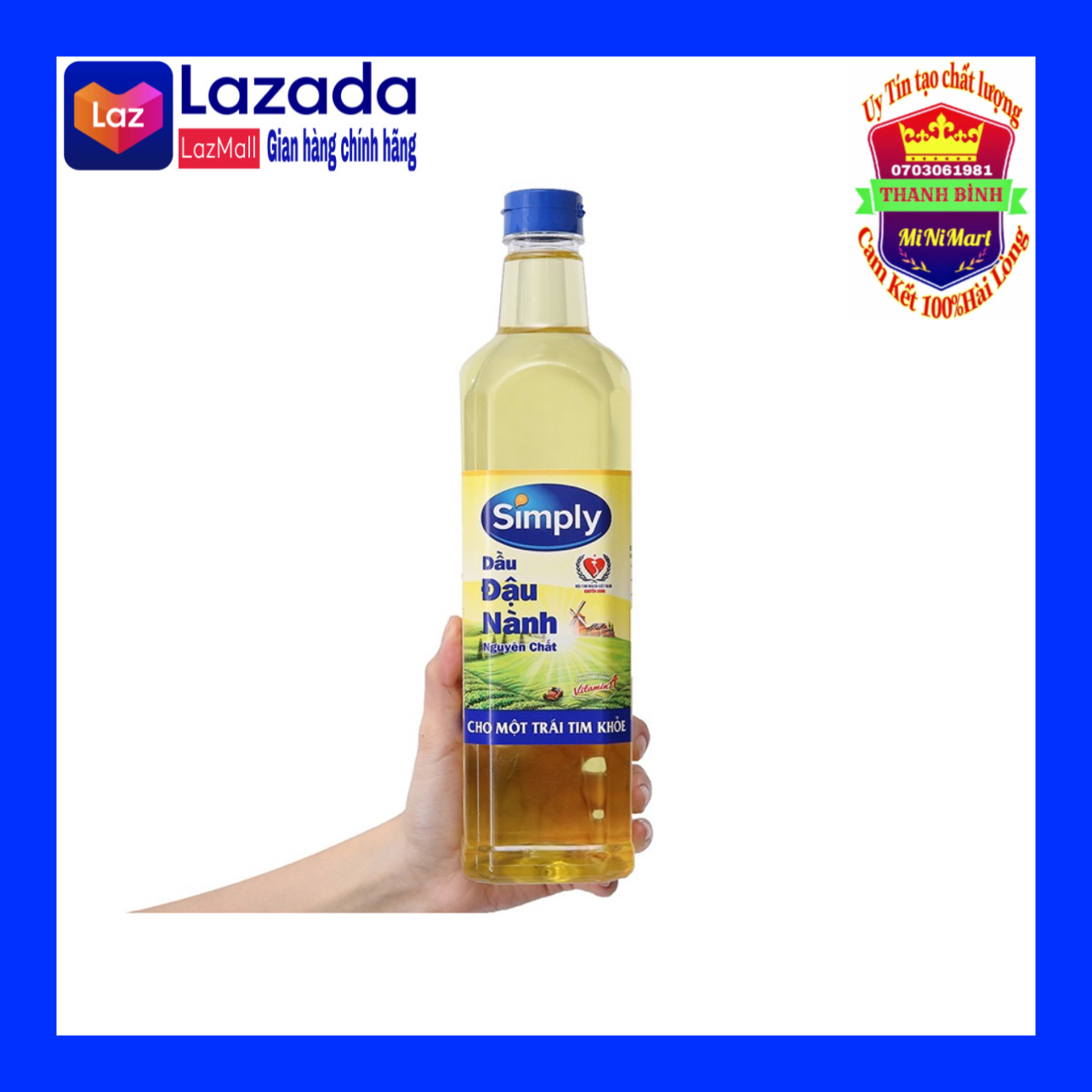 Dầu Ăn Đậu Nành Simply 1L