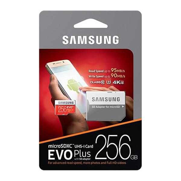 Thẻ nhớ micro SD samsung Evo plus 256GB video 4k 100Mb/s