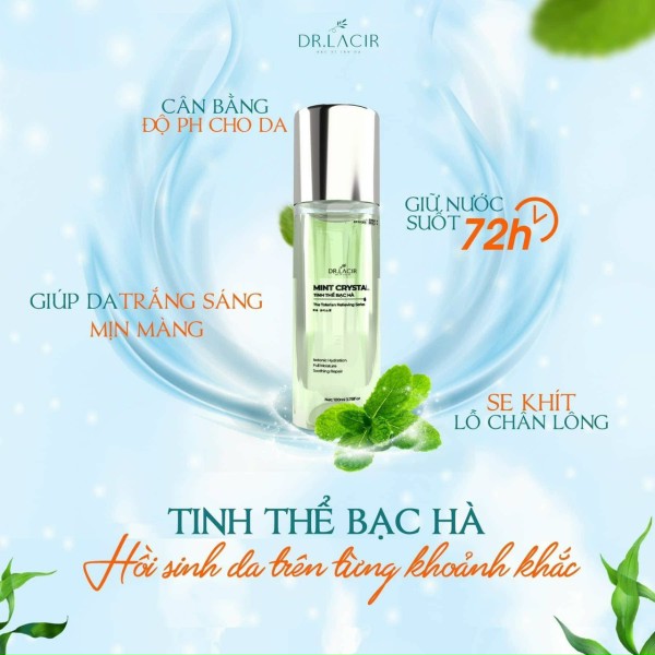 Toner Tinh Thể Bạc Hà Dr.Lacir