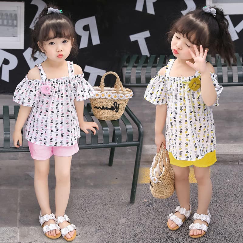 Bộ đũi lá cho bé gái