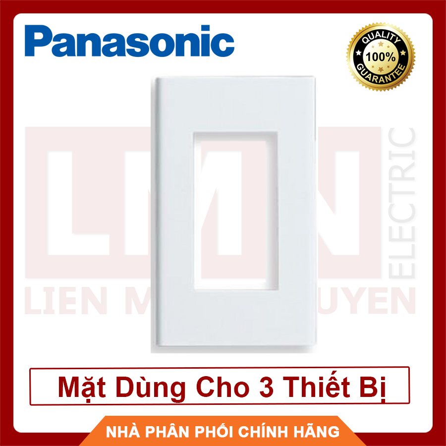 PANASONIC Mặt Dùng Cho 3 Thiết Bị WEV68030SW WIDE - Hàng Chất Lượng - BH 12 Tháng