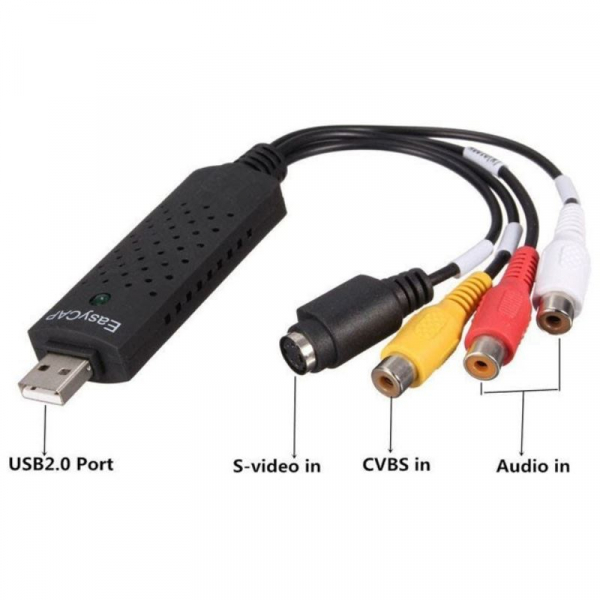 Dây cáp easycap usb 2.0 ghi chương trình tv-vcd-dvd-camera