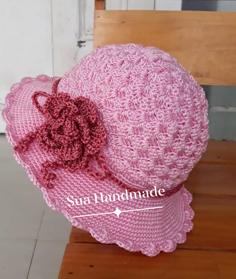 Nón handmade chất liệu sợi thô Việt Nam