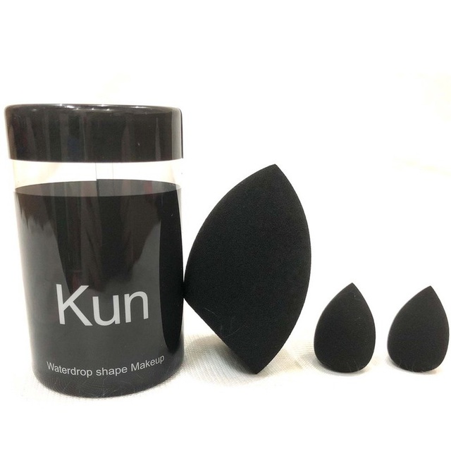 Bông mút tán nền Kun set gồm 3 chiếc siêu mịn bám phấn  HALOMI