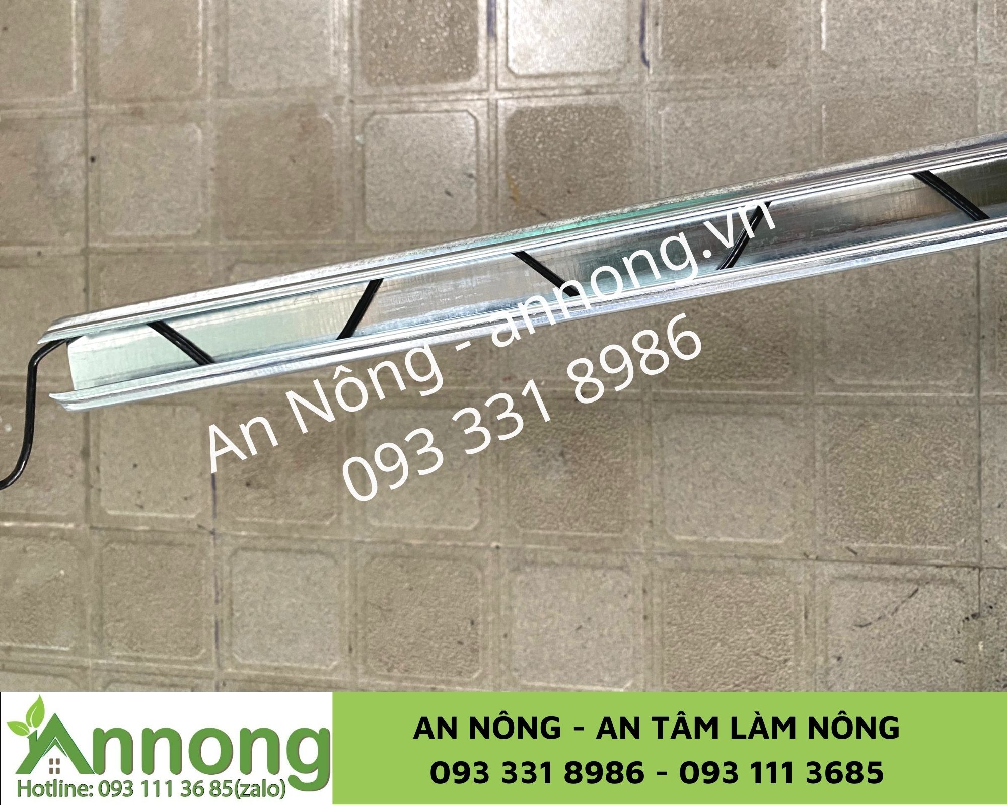 Combo 20m /30/50m Nẹp Ziczac Nhà Kính (Bao Gồm Nẹp C Và Lò  Xo Ziczac - tặng kèm ốc bắn nẹp)