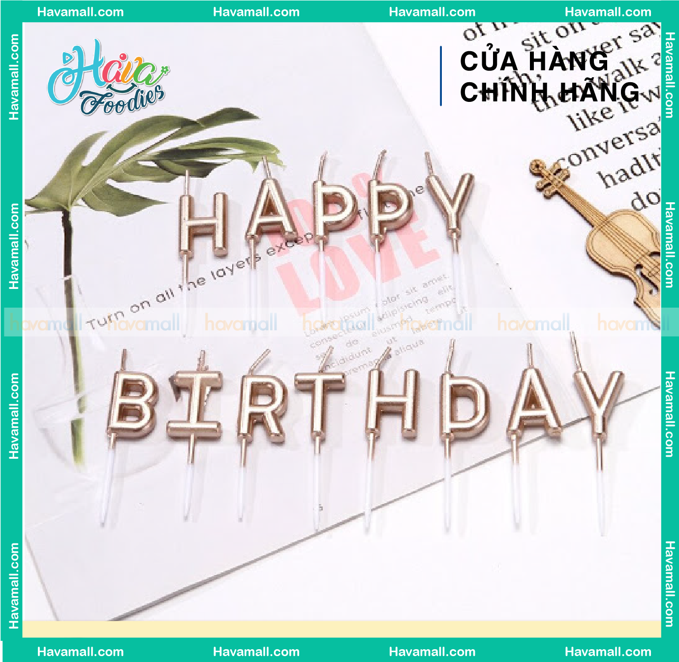 [HCM]Set Nến Happy Birthday Màu Bạc Uncle Bills