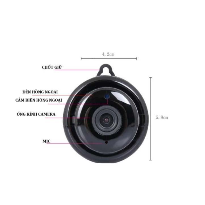 Camera Ip Wifi Mini Hồng Ngoại có đế gắn
