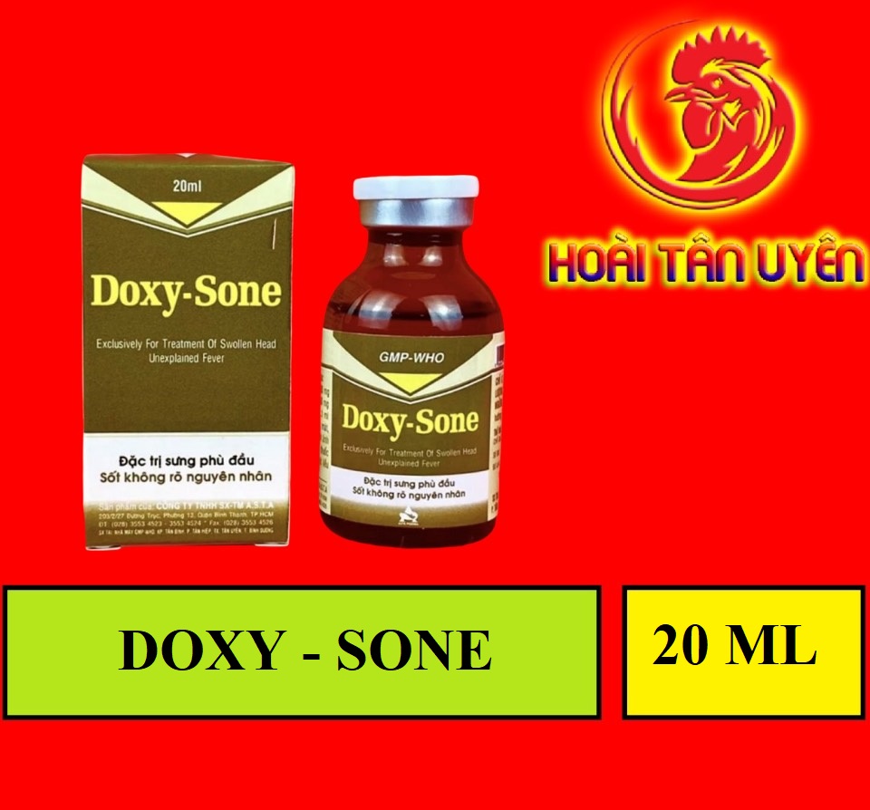 DOXY - SONE sưng phù đầu, sốt dành cho gà đá 20 ml