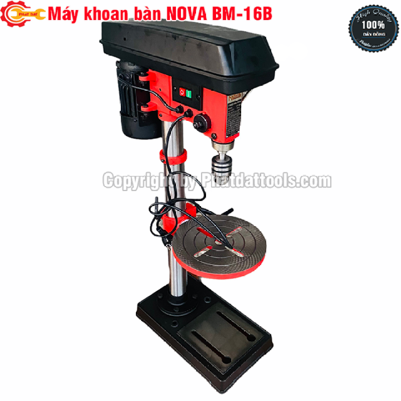 Máy khoan bàn NOVA BM-16B-Công suất 550W-Đầu kẹp 16mm-Bảo hành 6 tháng