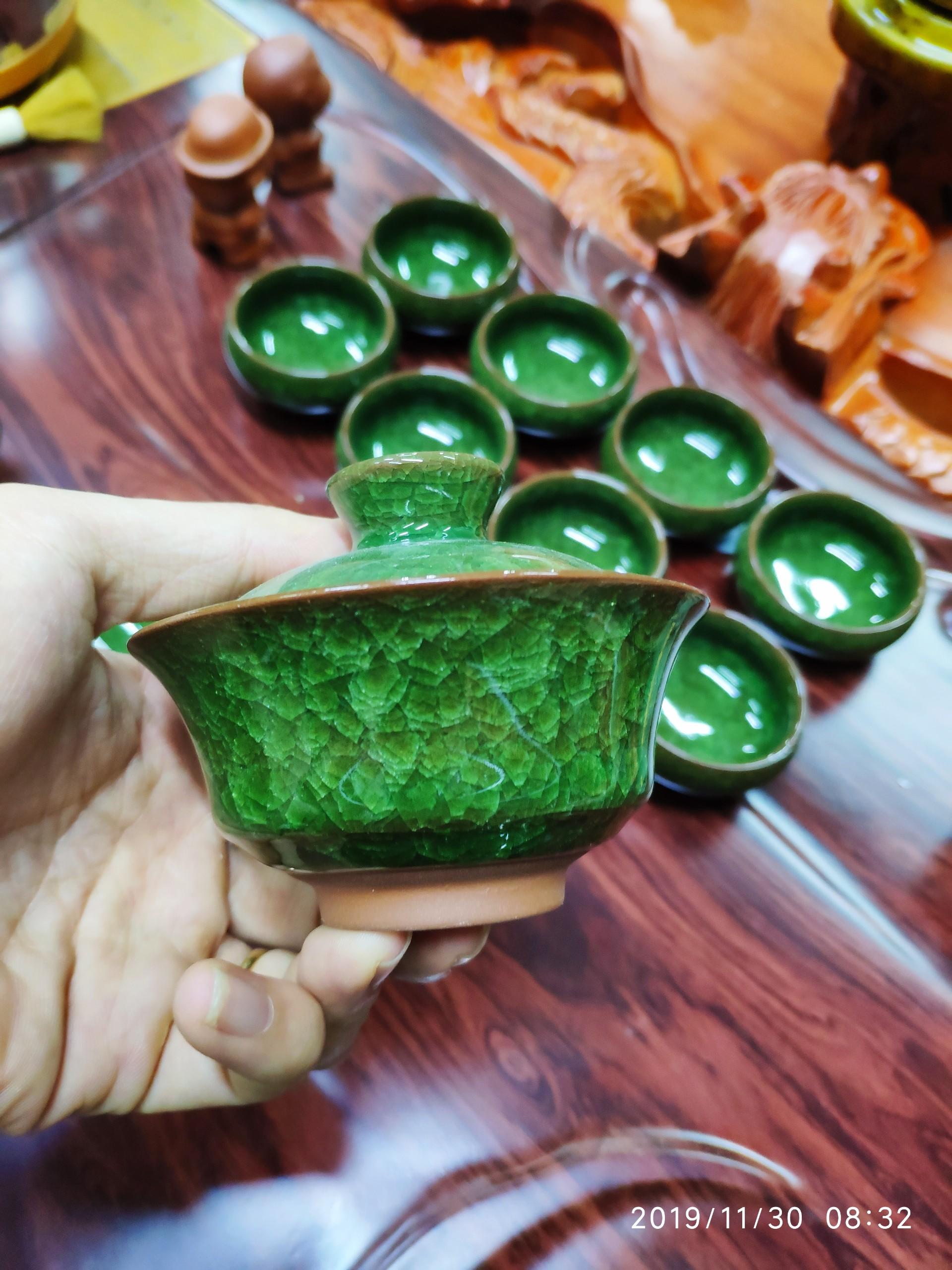 bộ ấm chén xanh ngọc