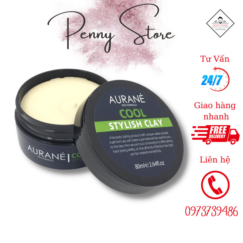 [ Chính Hãng ] Sáp Vuốt Tóc Aurane Cool Stylish Clay, Paste, Pomade 80g