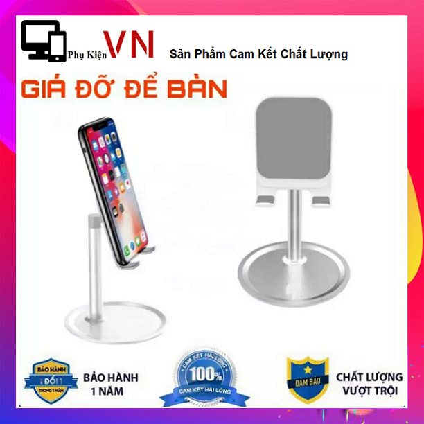 [HCM]⚡ Giá Siêu Rẻ ⚡ Giá Đỡ Hợp Kim Để Bàn K1 Cho Điện Thoại Di Động Và Máy Tính Bảng - Siêu Chắc Chắn