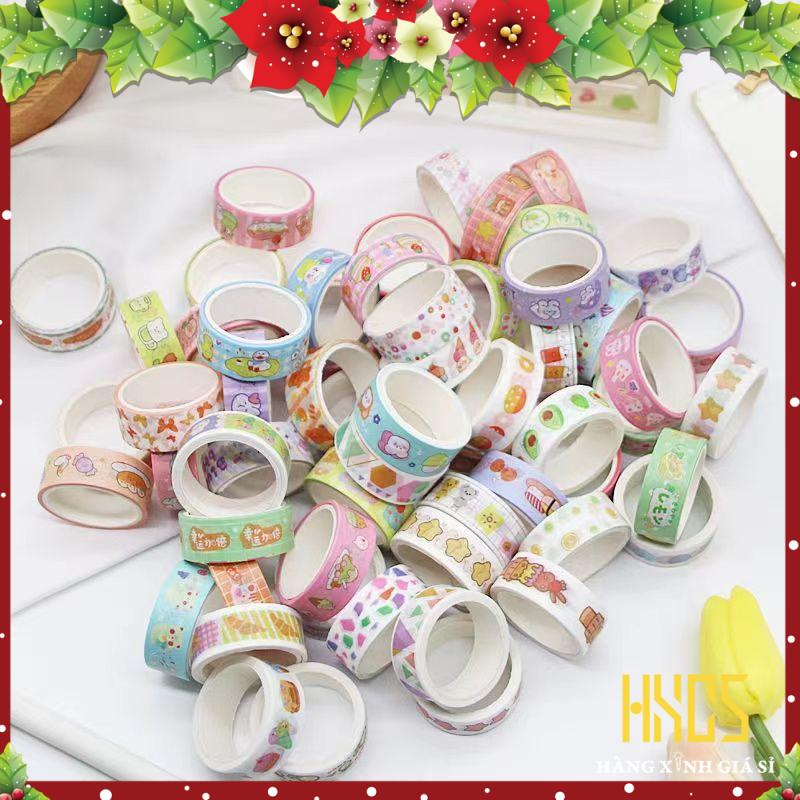 Cuộn Băng Keo Giấy Trang Trí Washi Tape - 1 cuộn
