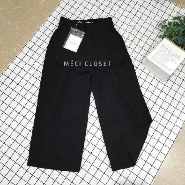 Quần culotes lửng khoá thâth