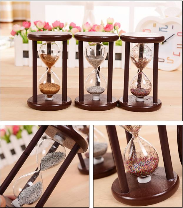 Đồng hồ cát khung gỗ để bàn bền đẹp