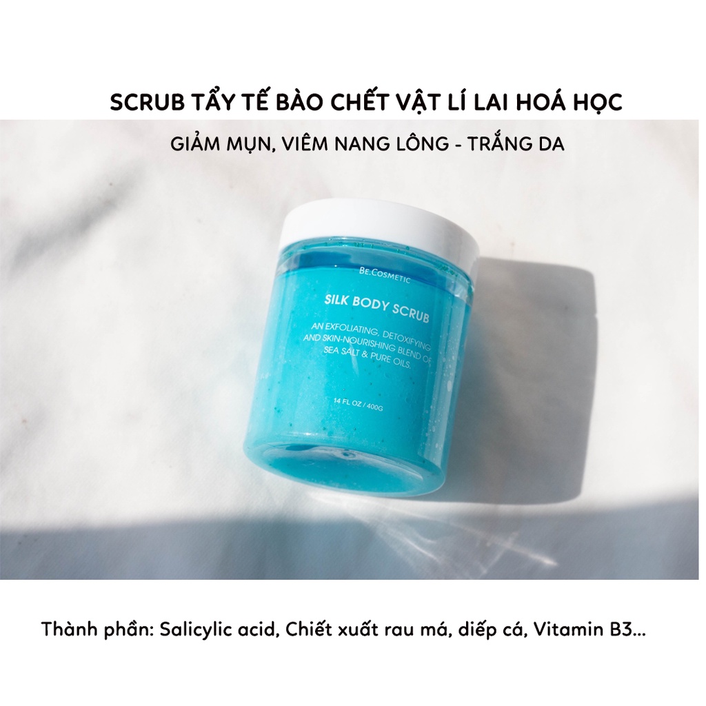 Tẩy tế bào chết body silk Becosmetic