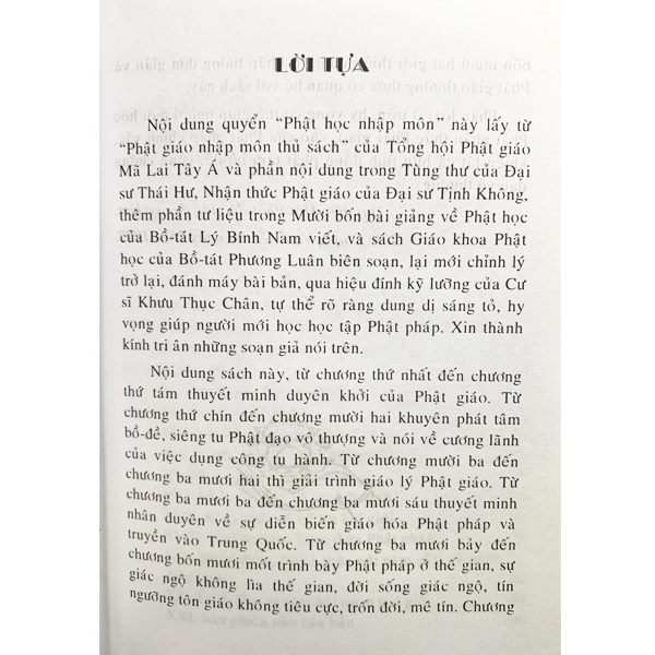 Phật Học Nhập Môn