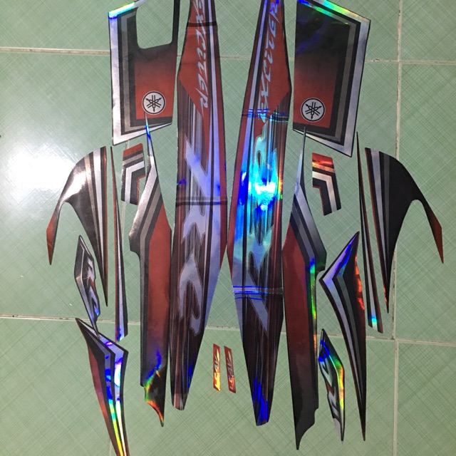 Tem exciter 2010 RC đỏ đen crom