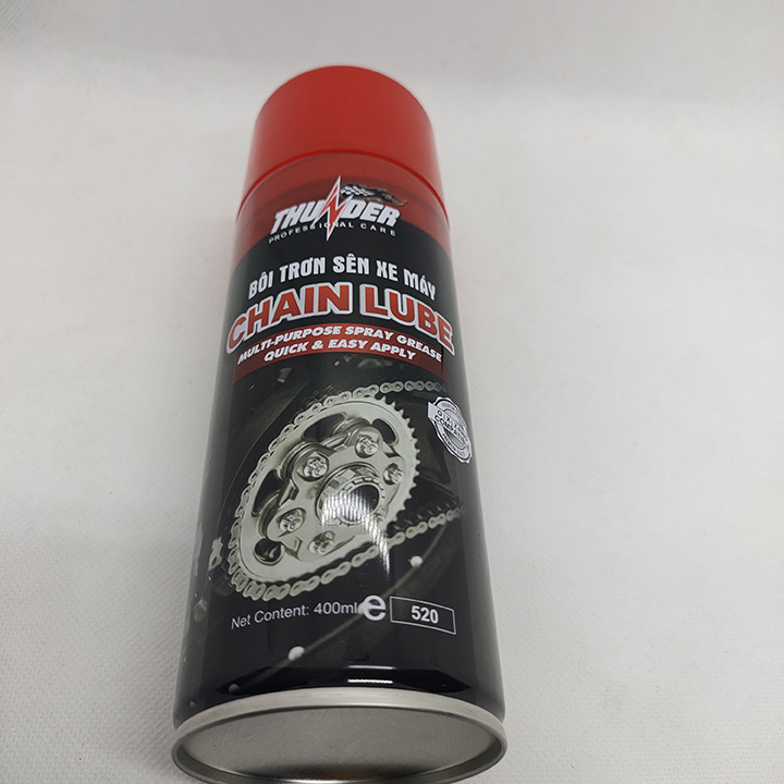 CHAI XỊT BÔI TRƠN DÂY SÊN XE MÁY THUNDER 400ml (Chain Lube Thunder 400ml)