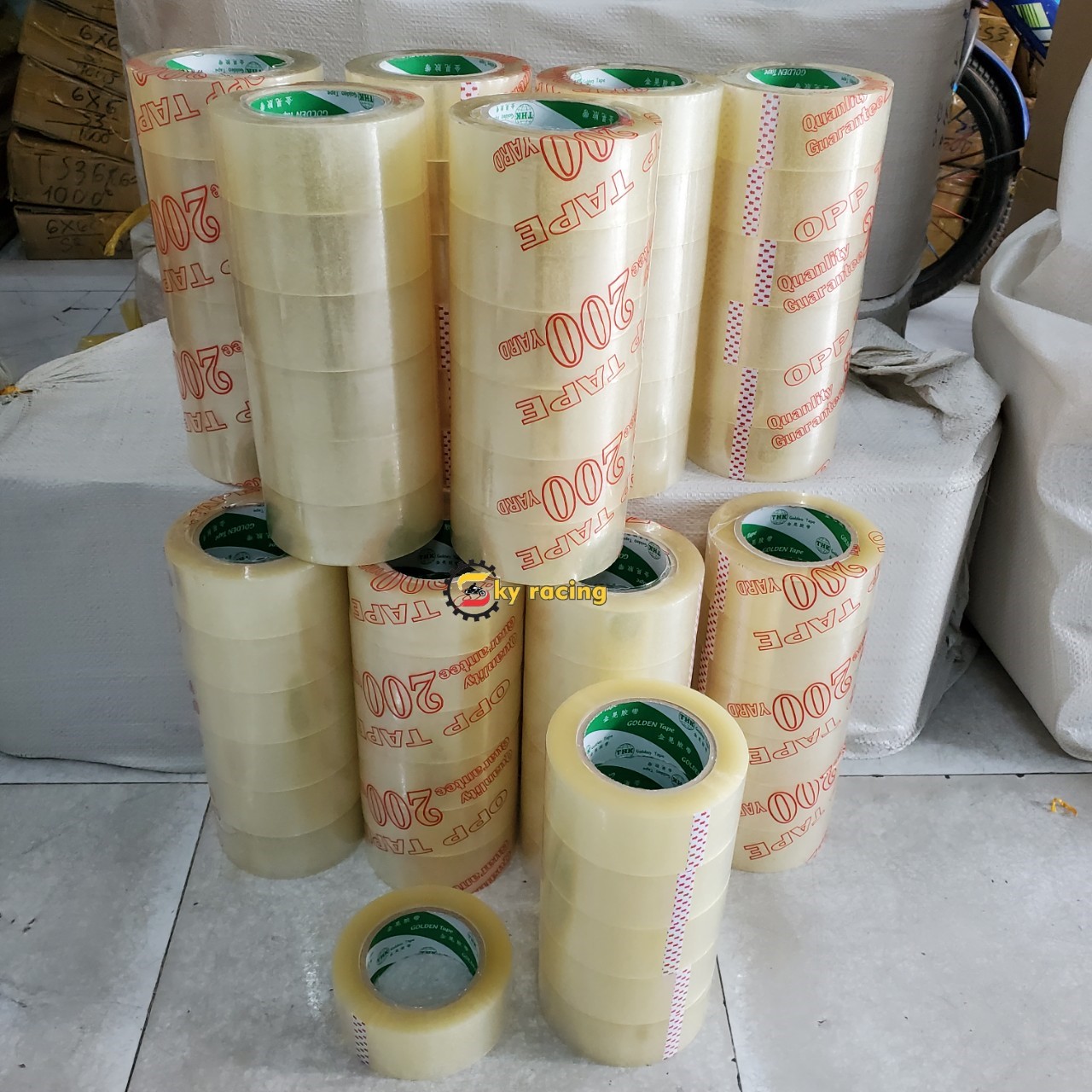 (BÁN LẺ) 1 CUỘN BĂNG KEO TRONG / ĐỤC 200 YARD