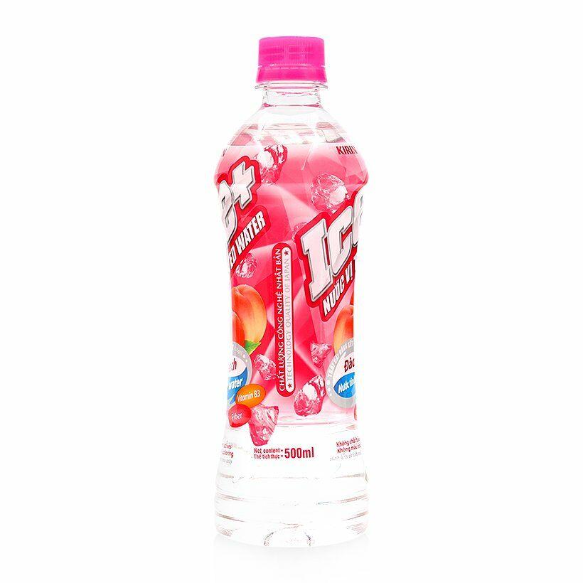 Combo 6 Chai Ice+ Vị Đào 490ml