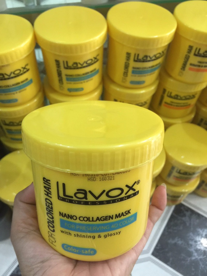 [HCM]Hấp dầu LAVOX giữ màu tóc nhuộm lavox 500ml