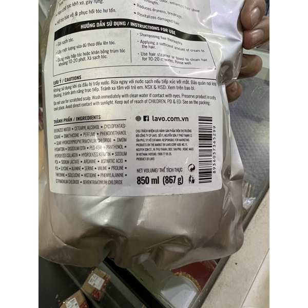 hấp dầu chăm sóc tóc khô xơ 850ml