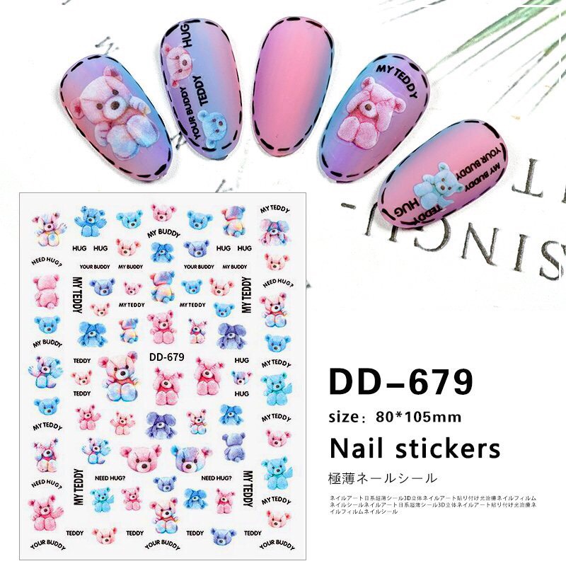 Sticker Dán Móng Nhiều Mẫu Mới - TGN937