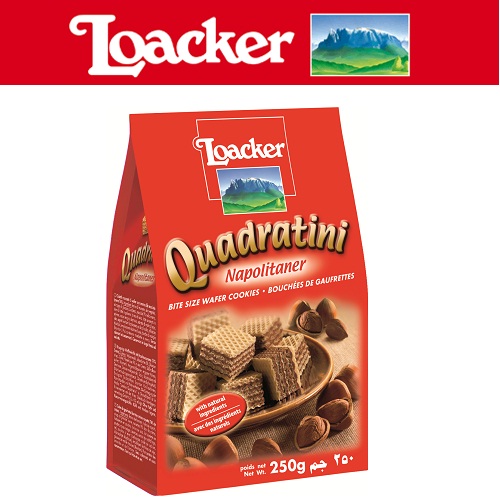 Bánh Xốp Quadratini Kem Hạt Dẻ Loacker (125g)