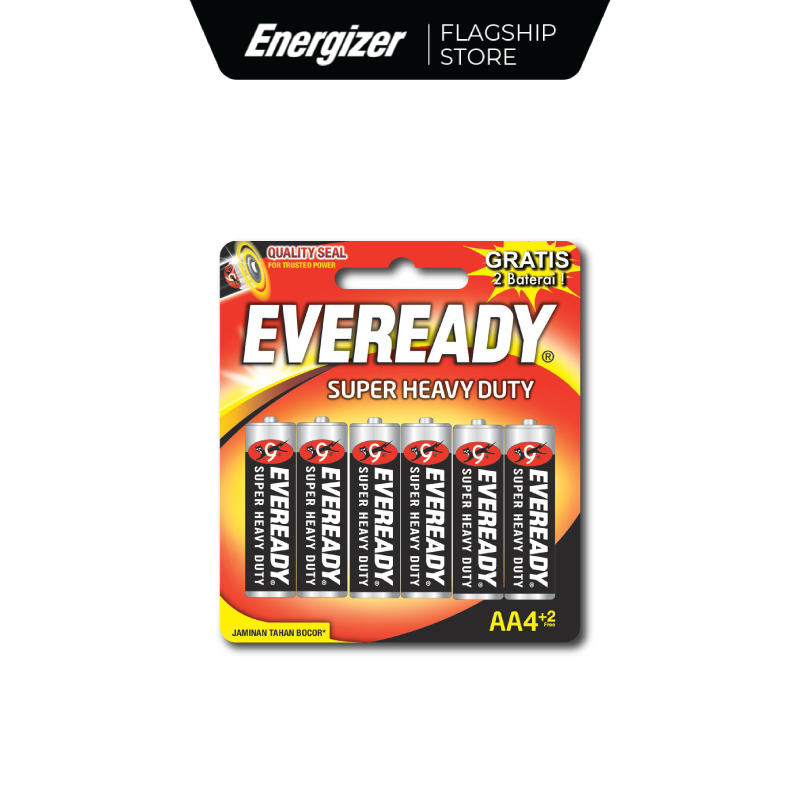 PIN EVEREADY SUPER H.DUTY 1215 BP4+2 AA