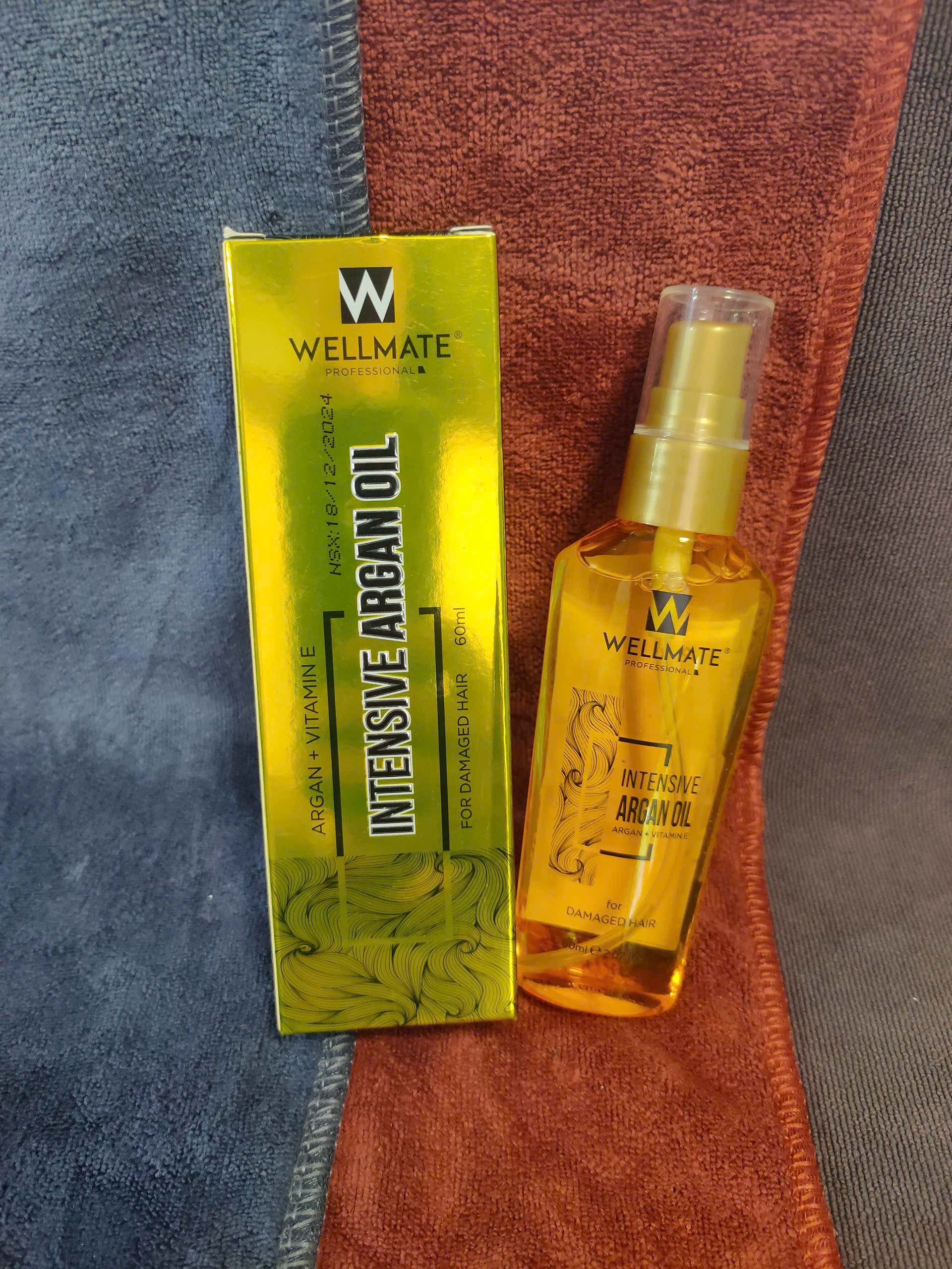 Tinh dầu dưỡng tóc wellmate keratin argan oil