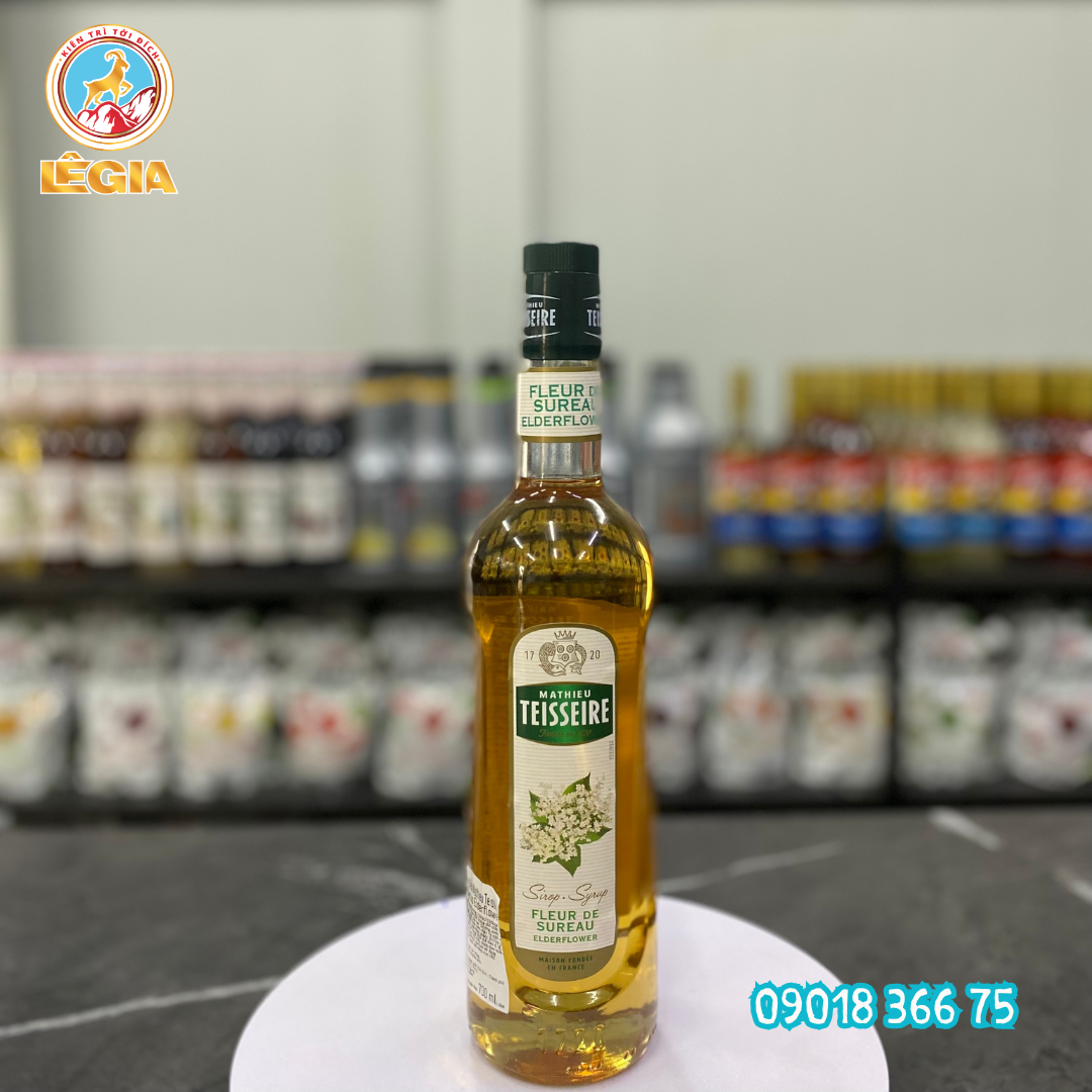 Siro teisseire hoa cơm cháy 700ml - teisseire elderflower syrup