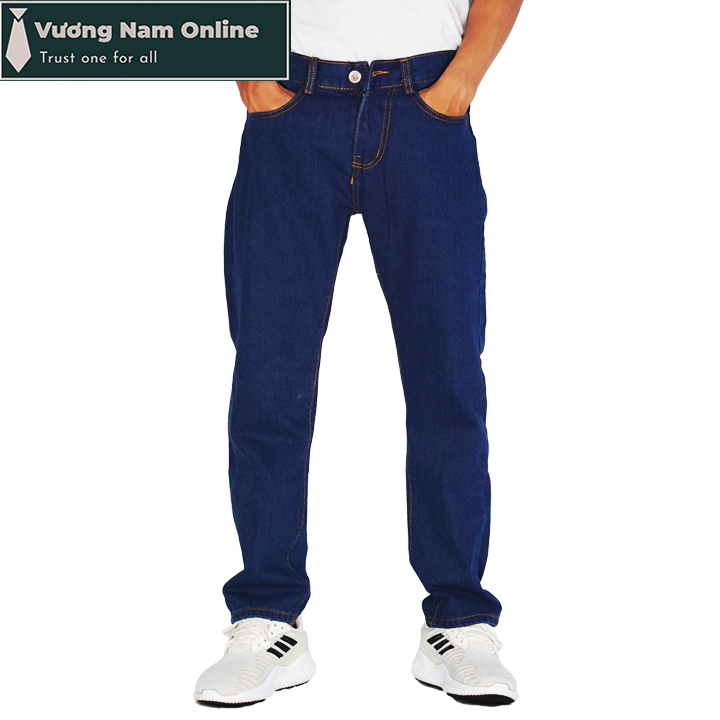 Quần jean nam ống suông trơn đẹp chất bò trung niên big size