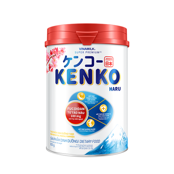 Sữa Bột cho người lớn tuổi Vinamilk Kenko Haru - Hộp 850g - Xương khớp khỏe