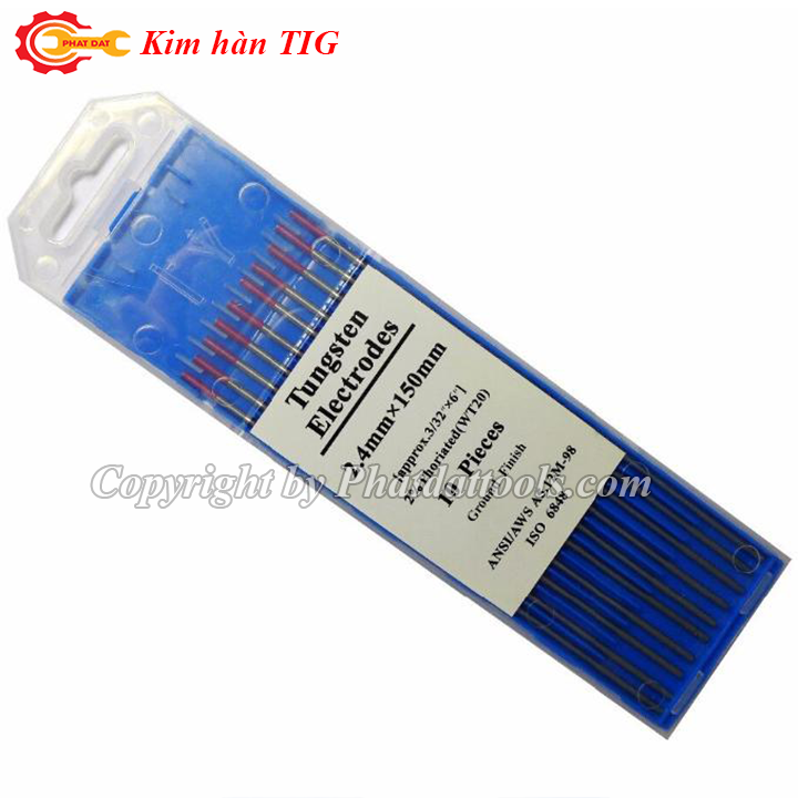 Kim hàn Tig-Điện cực TUNGSTEN-1.6-2.0-2.4-3.2mm