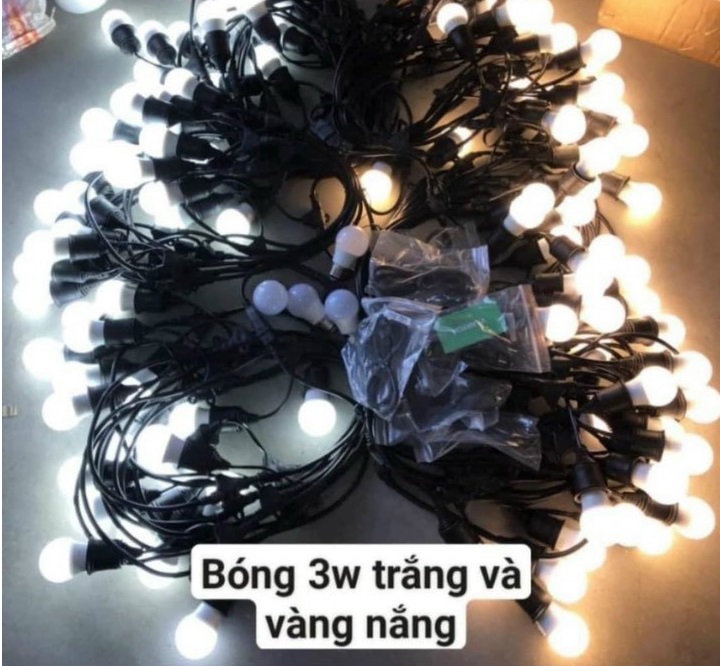 Dây đèn chớp nháy đủ màu cuộn 100m / 50m  / 20m / 10m mét cao cấp