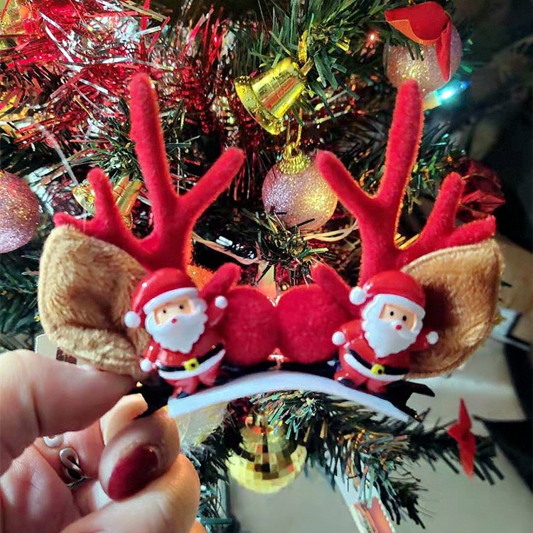 SET 2 KẸP TÓC NOEL GIÁNG SINH SIÊU XINH CHO BÉ GÁI
