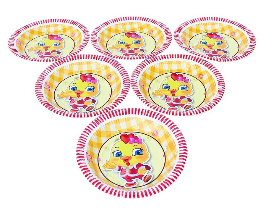[HCM]Bộ 6 đĩa giấy trang trí sinh nhật