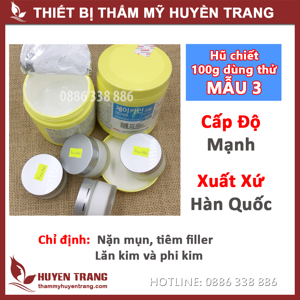 Kem ủ tê jcain neocain hàn quốc 500g dùng trong nặn mụn, lăn kim, phi kim, tiêm filler