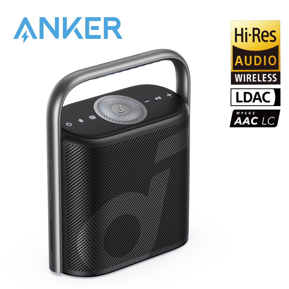 Soundcore Motion X500 Portable Bluetooth 5.3 Speaker, Call Wireless Speaker with Immersive Spatial Audio, Wireless Hi-Res Sound with 3X Detail, 3-Channel Audio Speaker