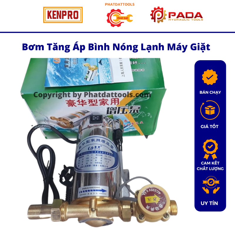 Bơm tăng áp cho bình nóng lạnh máy giặt