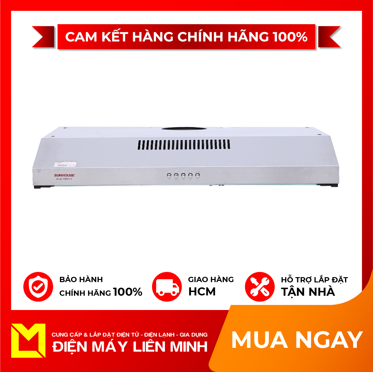 [HCM]Máy hút mùi âm tủ Sunhouse SHB6118I - Động cơ đôi vận hành êm công suất hút mạnh 700 m³/h. 3 tốc độ hút điều khiển bằng nút nhấn dễ dùng. Lưới lọc nhôm bền tốt dễ tháo rời vệ sinh.