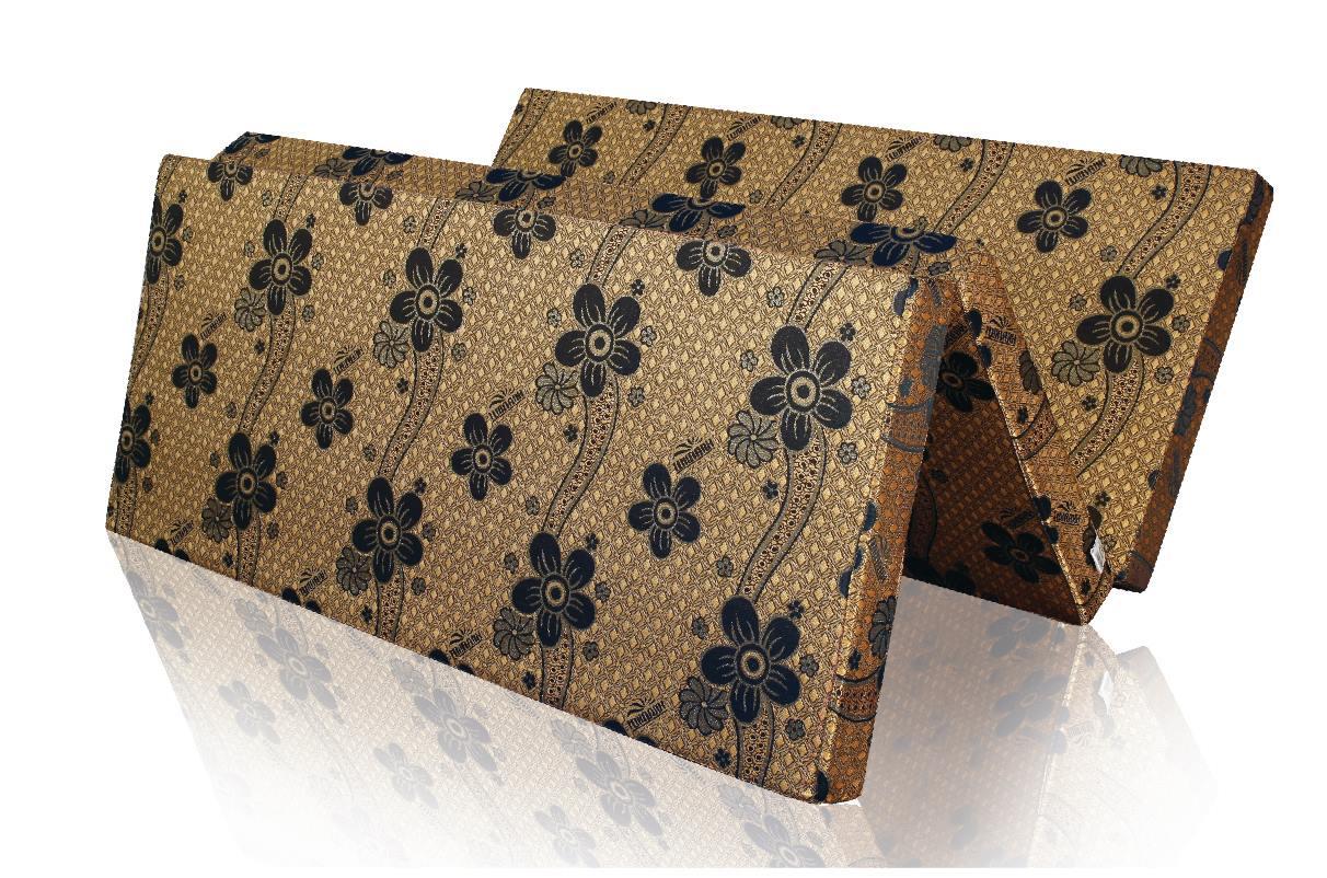 Nệm PE Hàn Quốc Áo Gấm Valize Gấp 3 160X195x3cm