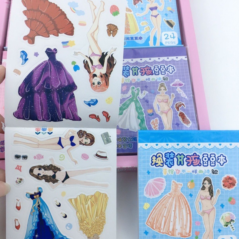 ( 1 tấm 24 tờ) sticker hình dán công chúa