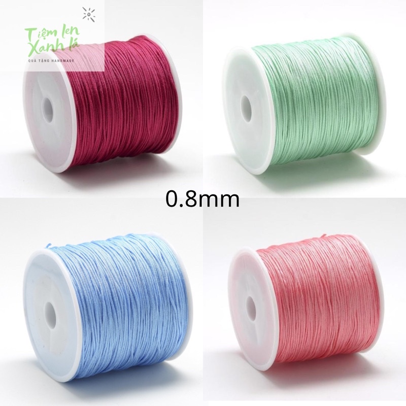 Dây ngọc đan vòng 0.8mm/ dây dù đan vòng handmade