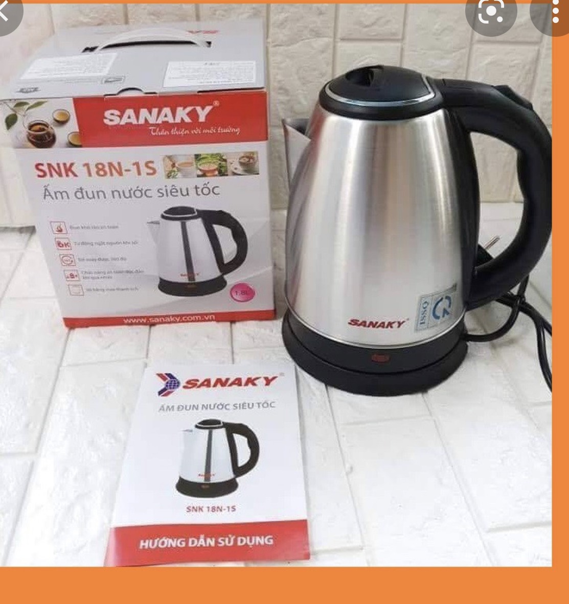 ẤM ĐUN SIÊU TỐC SANAKY SNK 18N-1S