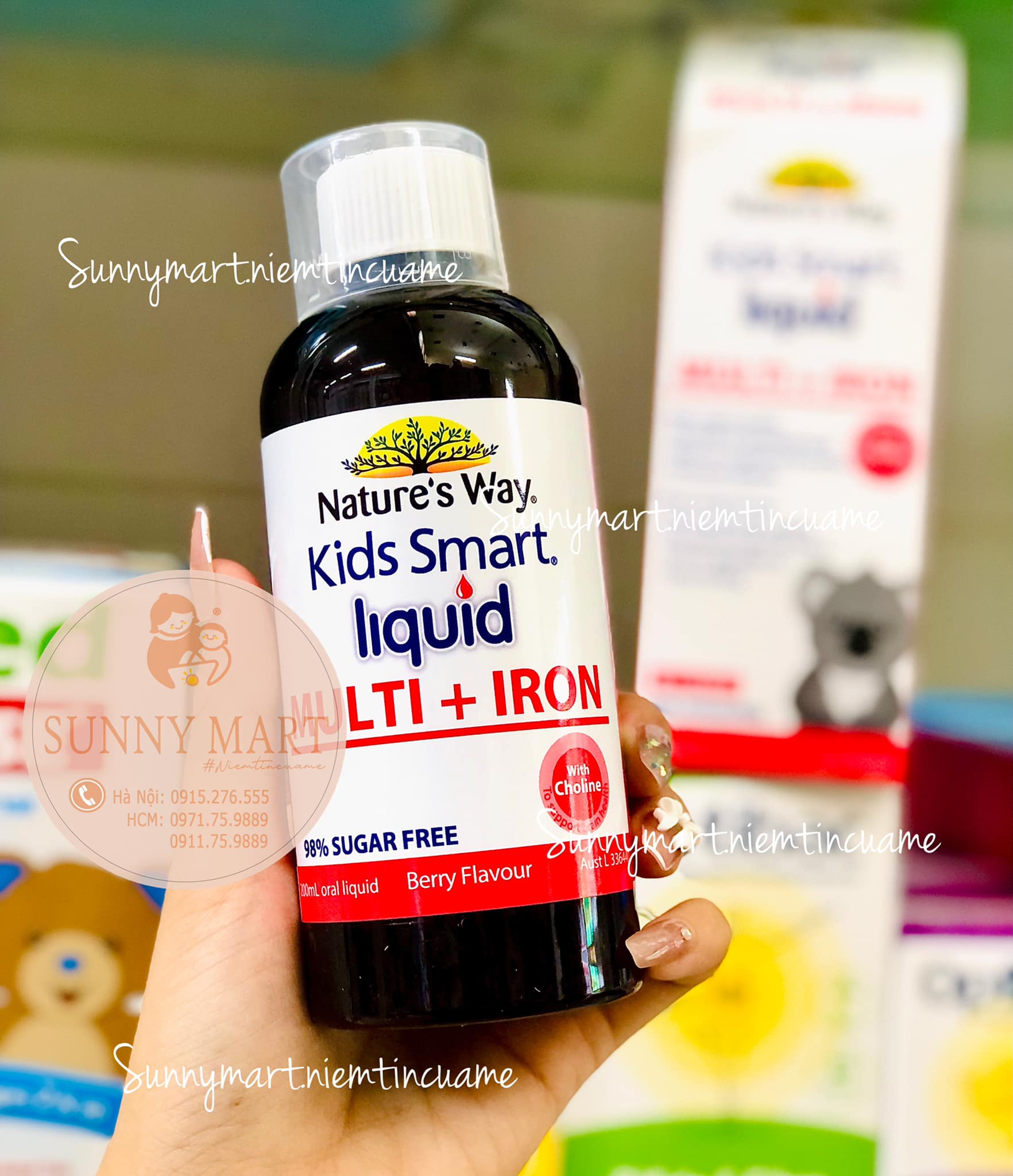 Siro Nature's Way Kids Smart liquid Multi and Iron 200ml (dành cho bé từ 1 tuổi trở lên)