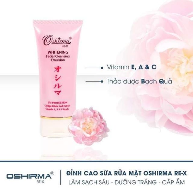 Sữa Rửa Mặt cao cấp dạng gel Oshirma 60ML