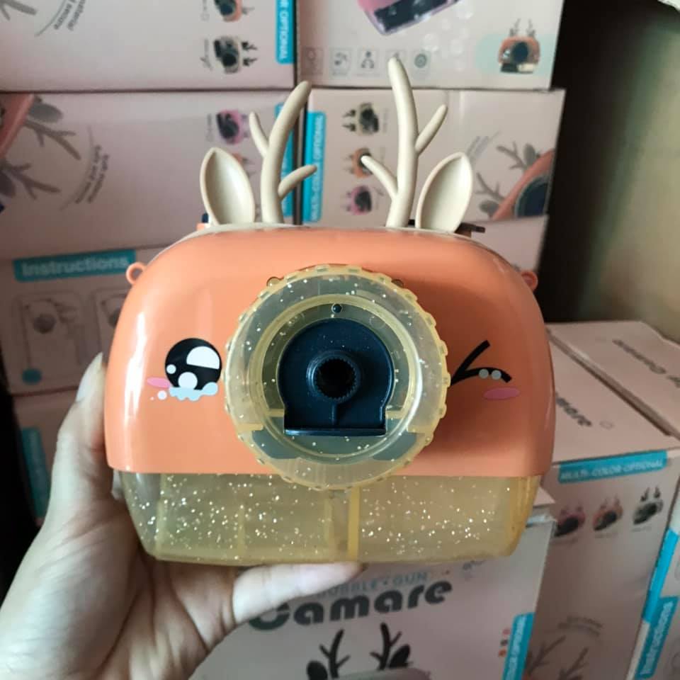 [HCM]Đồ chơi máy chụp hình phun bong bóng